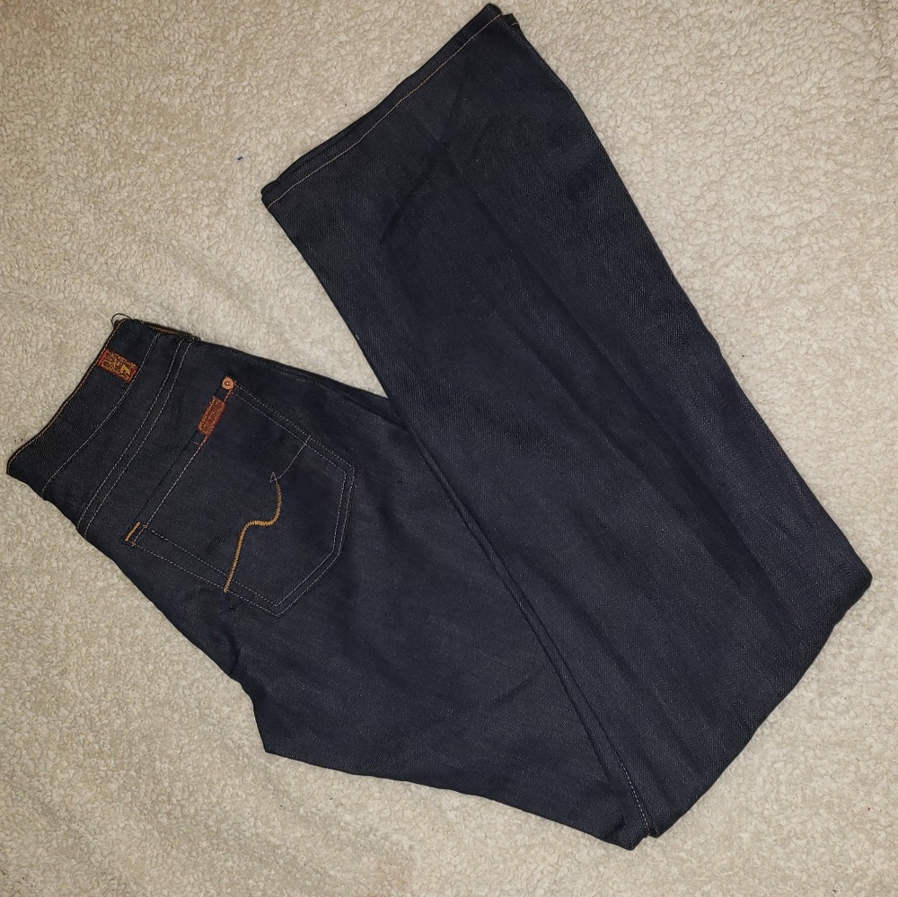 7 For All Mankind Women's Boot Cut Jeans - Dark Blue